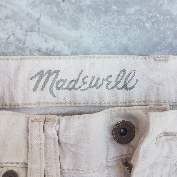 Madewell shorts off white size 25 Mini Shorts Denim - Picture 3 of 4